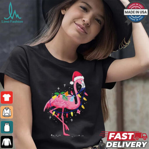 Summer Tropical Flamingo Christmas Shirt