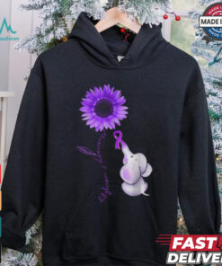 Sunflower Elephant Alzheimer's Awareness T Shirt