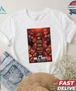 Swerve Strickland Lights Out Steel Cage Match Hangman Adam Page – AEW ALL OUT 2024 Poster t shirt