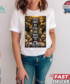 Swerve Strickland vs Hangman Adam Page – AEW ALL OUT Sept 7 2024 Chicago, Illinois Poster t shirt