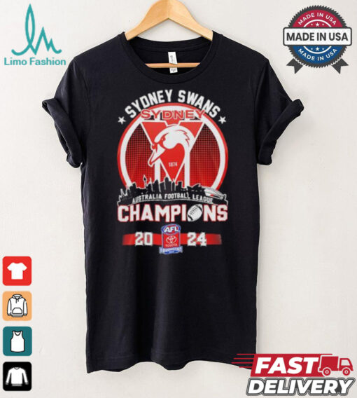 Sydney Swans AFL Champions 2024 Skyline Shirt