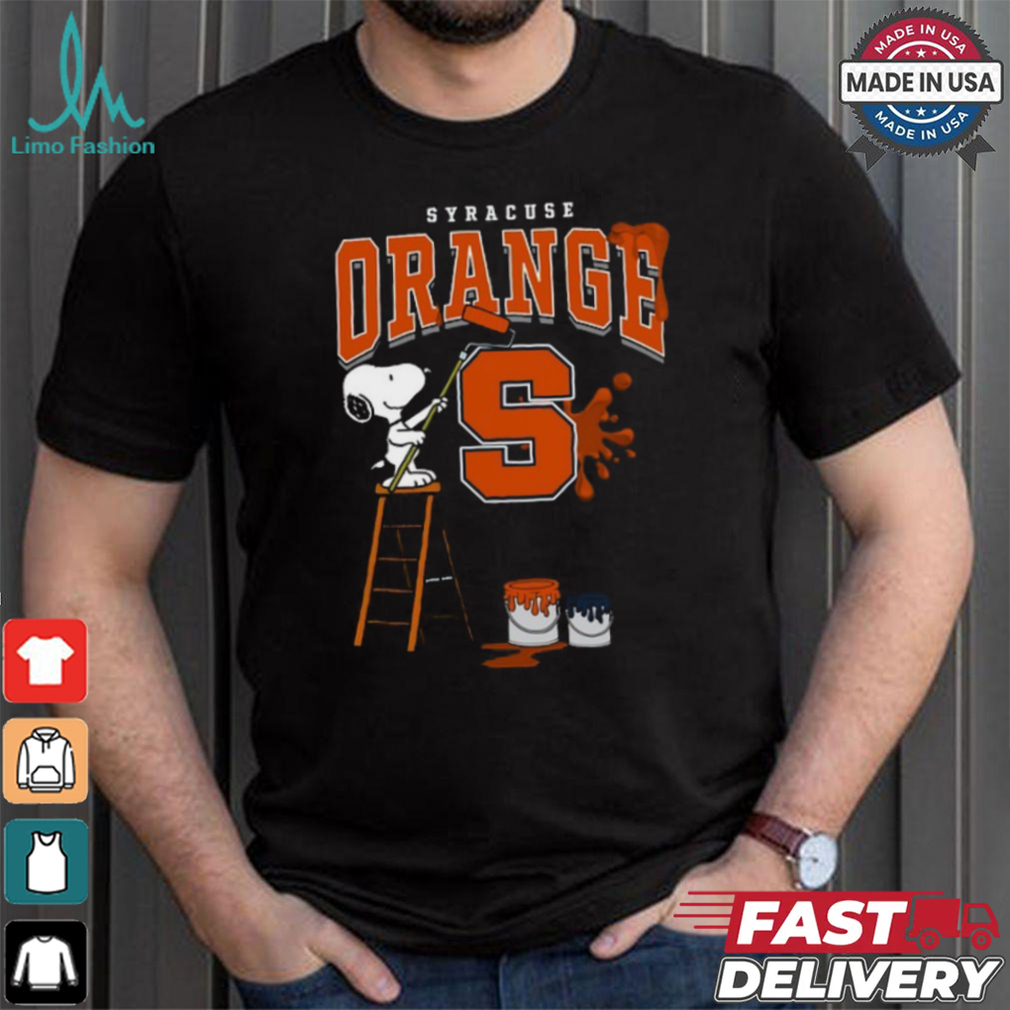 Syracuse Orange Snoopy Painting Shirt Syracuse Orange Snoopy Painting Shirt
