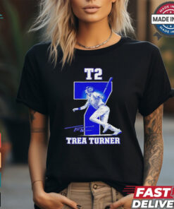 T2 number 7 Trea Turner Philadelphia Phillies signature shirt