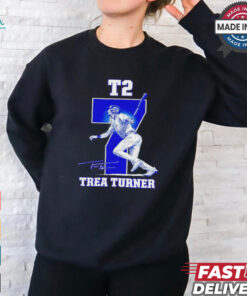 T2 number 7 Trea Turner Philadelphia Phillies signature shirt