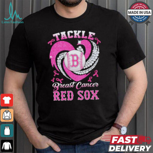Tackle Breast Cancer Boston Red Sox diamond heart shirt