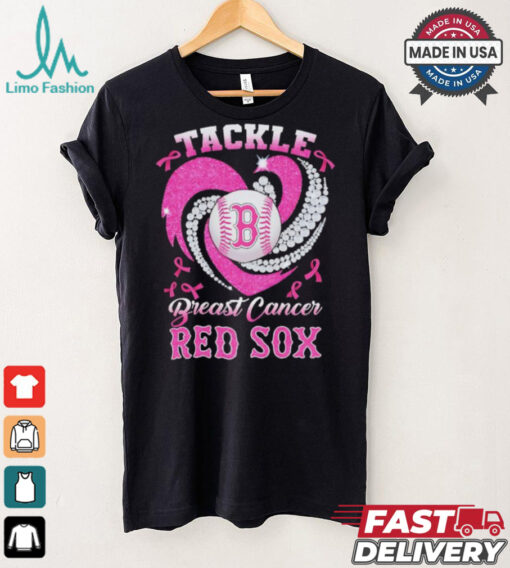 Tackle Breast Cancer Boston Red Sox diamond heart shirt