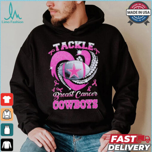 Tackle Breast Cancer Dallas Cowboys diamond heart shirt