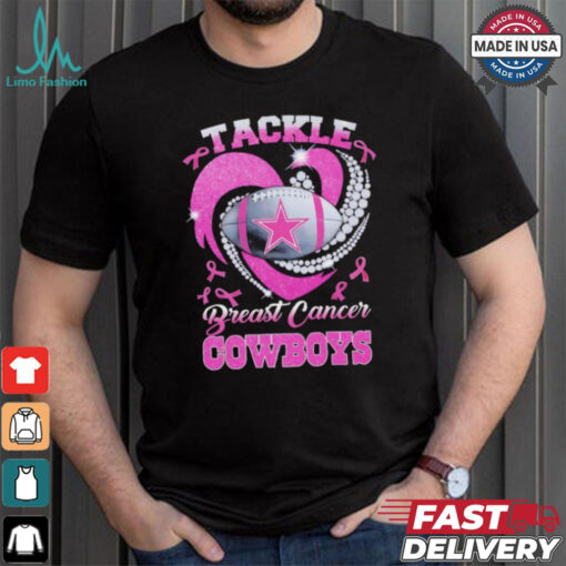 Tackle Breast Cancer Dallas Cowboys diamond heart shirt