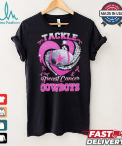 Tackle Breast Cancer Dallas Cowboys diamond heart shirt