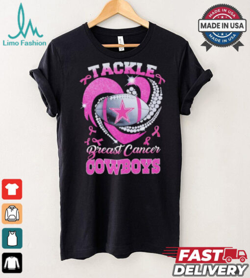 Tackle Breast Cancer Dallas Cowboys diamond heart shirt