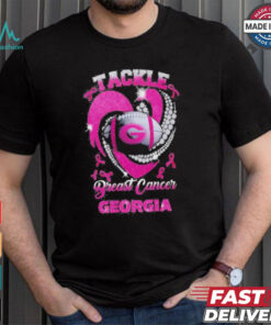 Tackle Breast Cancer Georgia Bulldogs 2024 Diamond Pink T Shirt
