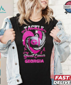 Tackle Breast Cancer Georgia Bulldogs 2024 Diamond Pink T Shirt