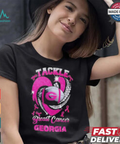 Tackle Breast Cancer Georgia Bulldogs 2024 Diamond Pink T Shirt