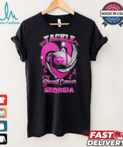 Tackle Breast Cancer Georgia Bulldogs 2024 Diamond Pink T Shirt