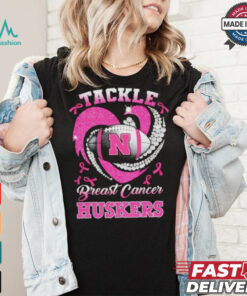 Tackle Breast Cancer Nebraska Cornhuskers diamond heart shirt