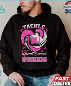 Tackle Breast Cancer Nebraska Cornhuskers diamond heart shirt