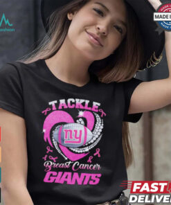 Tackle Breast Cancer New York Giants diamond heart shirt