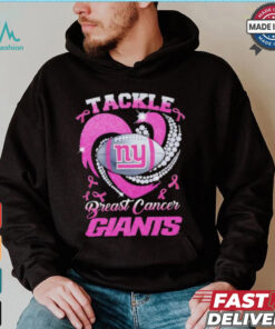 Tackle Breast Cancer New York Giants diamond heart shirt