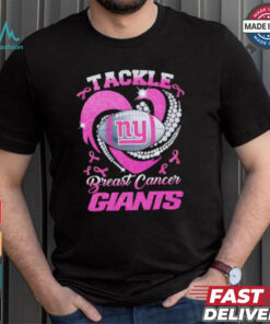 Tackle Breast Cancer New York Giants diamond heart shirt