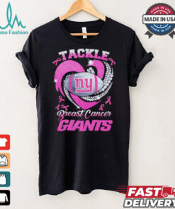 Tackle Breast Cancer New York Giants diamond heart shirt