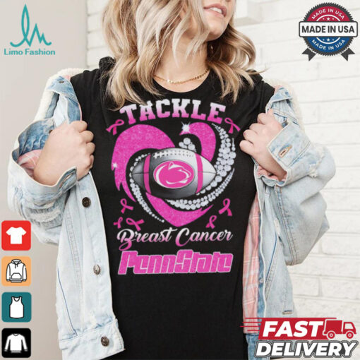 Tackle Breast Cancer Penn State Nittany Lions diamond heart shirt