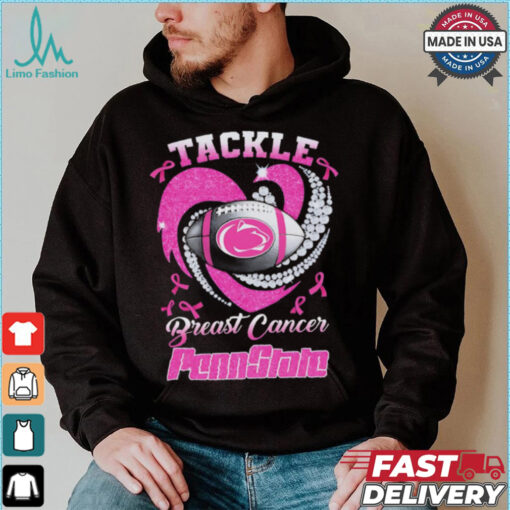 Tackle Breast Cancer Penn State Nittany Lions diamond heart shirt
