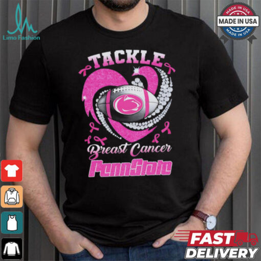 Tackle Breast Cancer Penn State Nittany Lions diamond heart shirt