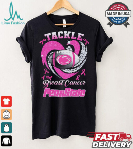 Tackle Breast Cancer Penn State Nittany Lions diamond heart shirt