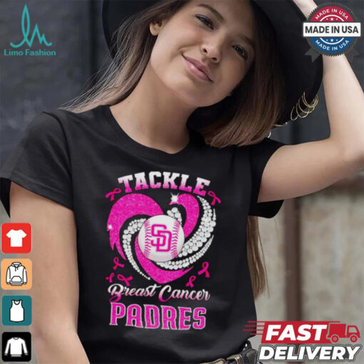 Tackle Breast Cancer San Diego Padres diamond heart shirt