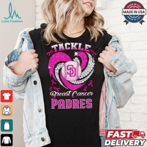 Tackle Breast Cancer San Diego Padres diamond heart shirt