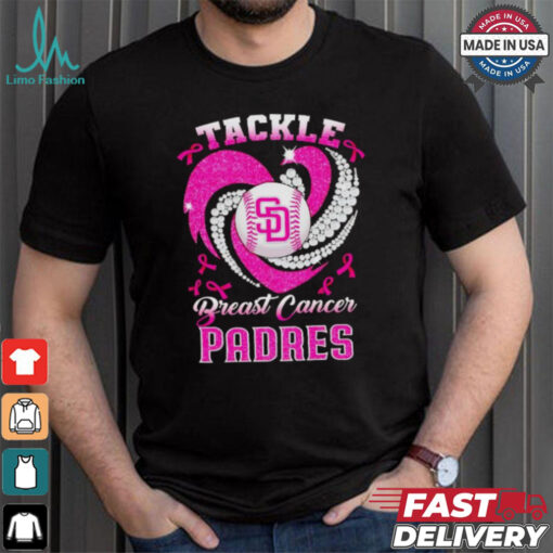 Tackle Breast Cancer San Diego Padres diamond heart shirt