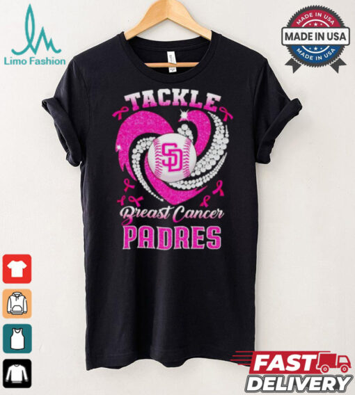 Tackle Breast Cancer San Diego Padres diamond heart shirt