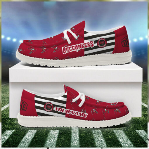 Tampa Bay Buccaneers 2024 Version Personalized Hey Dude Shoes