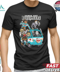 Tampa Bay Buccaneers NFL Horror Characters Movie Hippie Halloween Shirt