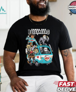 Tampa Bay Buccaneers NFL Horror Characters Movie Hippie Halloween Shirt