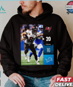 Tampa Bay Buccaneers Win 20 16 Detroit Lions 2024 NFL Week 2 Final Score Shirt