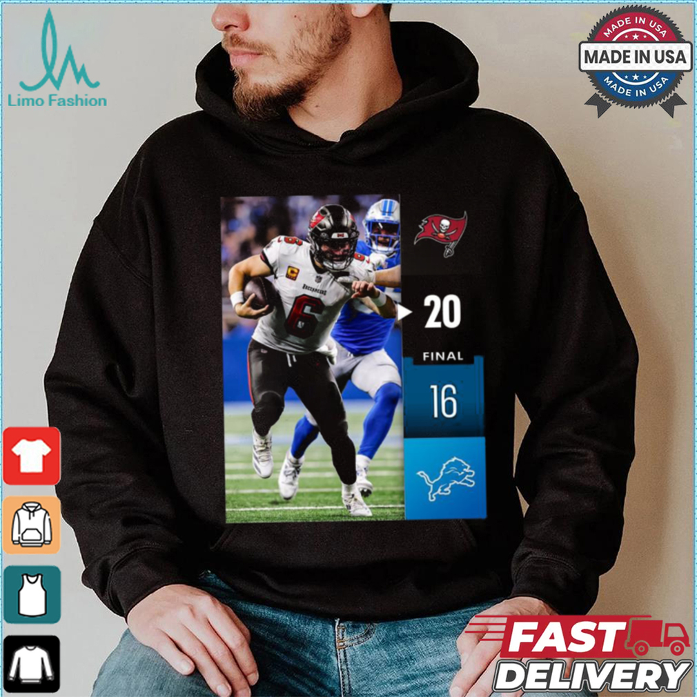 Tampa Bay Buccaneers Win 20 16 Detroit Lions 2024 NFL Week 2 Final Score Shirt Tampa Bay Buccaneers Win 20 16 Detroit Lions 2024 NFL Week 2 Final Score Shirt