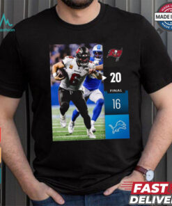 Tampa Bay Buccaneers Win 20 16 Detroit Lions 2024 NFL Week 2 Final Score Shirt