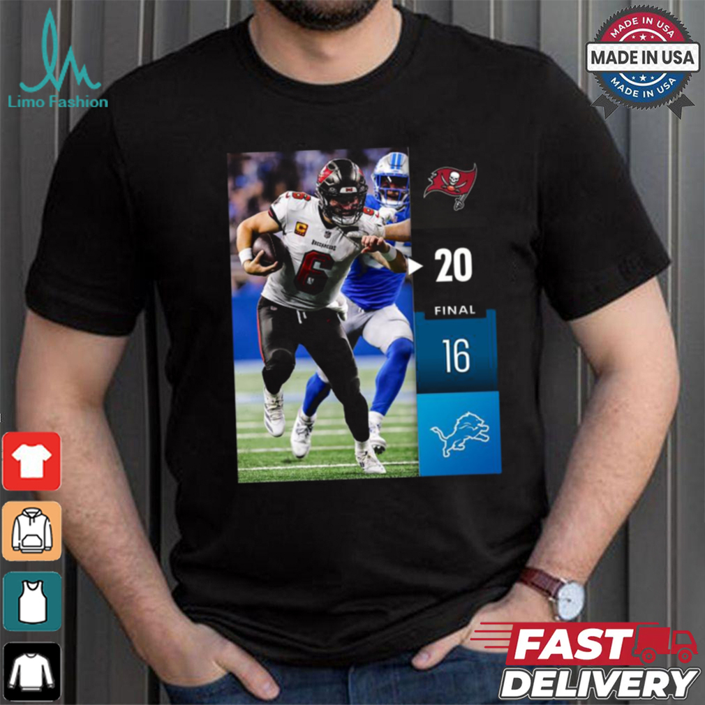 Tampa Bay Buccaneers Win 20 16 Detroit Lions 2024 NFL Week 2 Final Score Shirt Tampa Bay Buccaneers Win 20 16 Detroit Lions 2024 NFL Week 2 Final Score Shirt