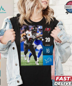 Tampa Bay Buccaneers Win 20 16 Detroit Lions 2024 NFL Week 2 Final Score Shirt