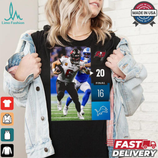 Tampa Bay Buccaneers Win 20 16 Detroit Lions 2024 NFL Week 2 Final Score Shirt