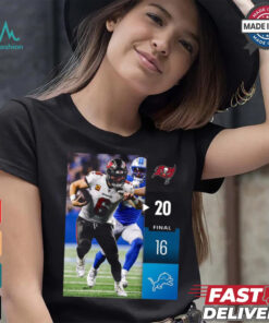 Tampa Bay Buccaneers Win 20 16 Detroit Lions 2024 NFL Week 2 Final Score Shirt