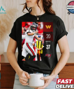 Tampa Bay Buccaneers wins 37 20 Washington Commanders 2024 NFL Game final score shirt