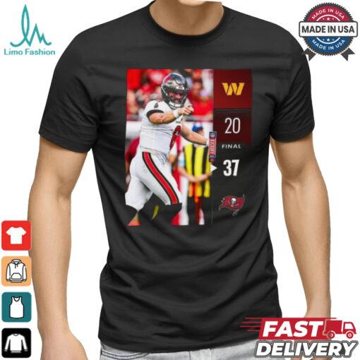 Tampa Bay Buccaneers wins 37 20 Washington Commanders 2024 NFL Game final score shirt