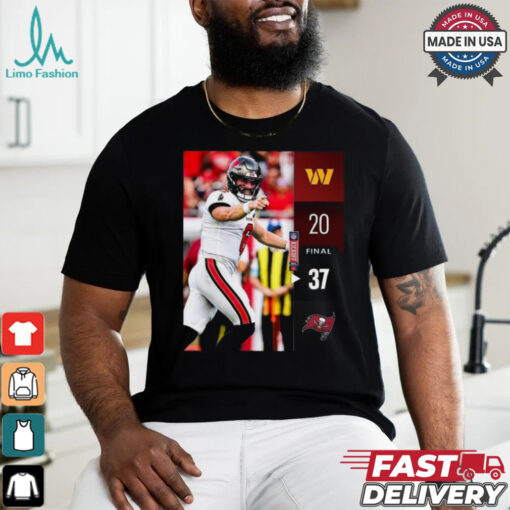 Tampa Bay Buccaneers wins 37 20 Washington Commanders 2024 NFL Game final score shirt