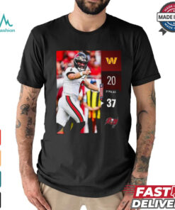 Tampa Bay Buccaneers wins 37 20 Washington Commanders 2024 NFL Game final score shirt