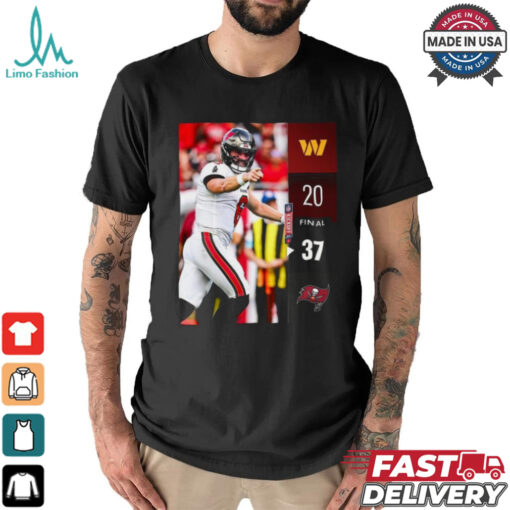 Tampa Bay Buccaneers wins 37 20 Washington Commanders 2024 NFL Game final score shirt