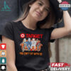 Meijer you can’t sit with us Voorhees Myers Pennywise and Krueger Halloween shirt