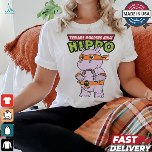 Teenage Moodeng Ninja Hippo t shirt