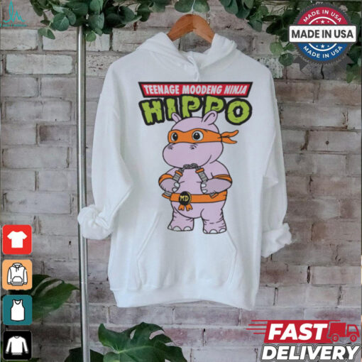 Teenage Moodeng Ninja Hippo t shirt